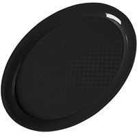 taca fast food owalna 26.5x19.5cm - czarna