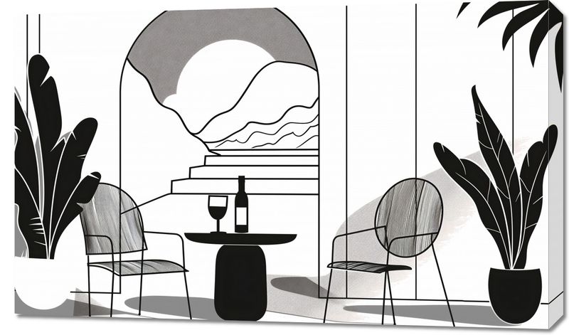 Obraz 100x60cm Relaks w Monochromie zdjęcie 1