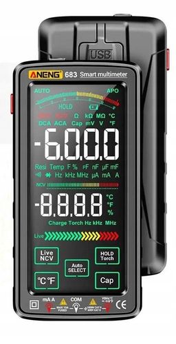 Multimetr cyfrowy ANENG 683 AC/DC 6000 zliczeń na Arena.pl