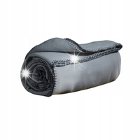 KOC POLAROWY GRAFITOWY 220 X 240 CM DUŻY GRAMATURA 150 G/M2