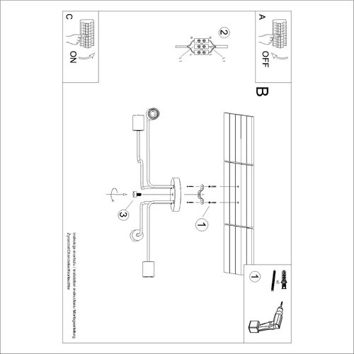Żyrandol TIMBO 4 czarny na Arena.pl