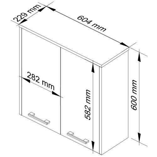 SZAFKA WISZĄCA W 60 cm FIN 2D ARTISAN na Arena.pl