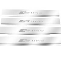 Listwa progowa AUDI A6 C8 SLINE Stal nierdzewna 304 połysk 4szt