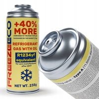 GAZ DO KLIMATYZACJI samochodowej FreezeEco R1234yf typ A 2w1 Czynnik i Olej