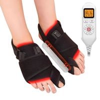 Lampa terapia światłem czerwonym 660/850nm stopa haluks timer