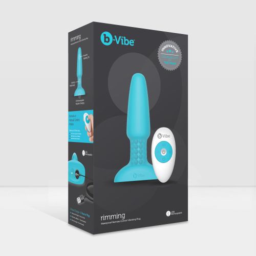 Plug analny - Bvibe Rimming Remote Control Plug Teal na Arena.pl