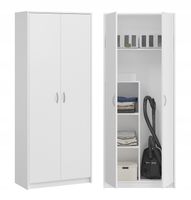 SZAFA GOSPODARCZA WIELOFUNKCYJNA REGAŁ DINO BIAŁY POD ODKURZACZ