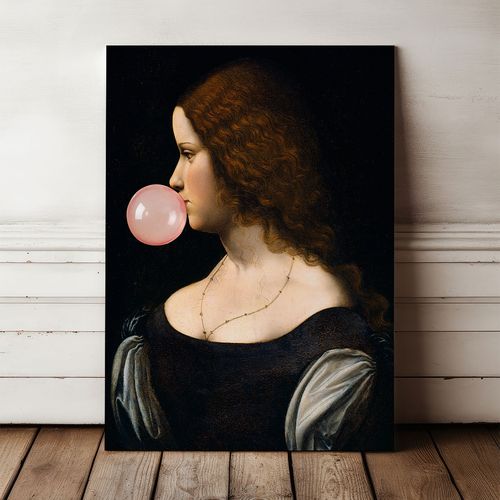 Obraz na płótnie portret z balonem profil 70x100 cm na Arena.pl