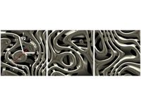 30 90CM OBRAZ 3 ELEM NASZA ABSTRAKCJA ŚCIENNY PŁOTNO DRUK