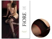 Pończochy do paska Amente 20 den Fiore Black 2