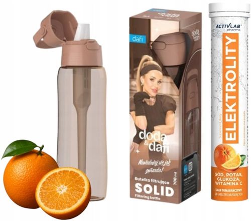DAFI SOLID Butelka na wodę + filtr DODA Mocha Mousse 0,7 L + na Arena.pl
