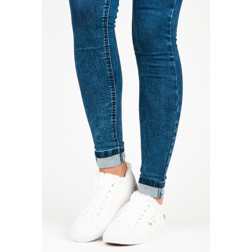 Białe Materiałowe Trampki r.38 na Arena.pl