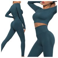 KOMPLET sportowy dwuczęściowy LEGGINSY top ZESTAW na siłownię FITNESS L