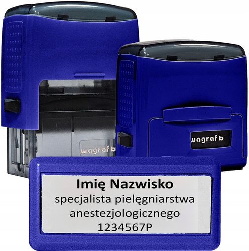 Pieczątka FIRMOWA - Wagraf B2s do 4 wersów - 12 kolorów obudowy do wyboru na Arena.pl