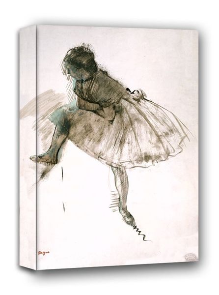 Study of a Ballet Dancer, Edgar Degas - obraz na płótnie 60x80 cm zdjęcie 1