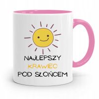 Kubek Różowy Krawca Krawcowej Najlepszy Krawiec Z Nadrukiem Ze Zdjęciem