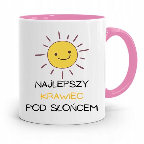 Kubek Różowy Krawca Krawcowej Najlepszy Krawiec Z Nadrukiem Ze Zdjęciem na Arena.pl