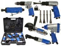 Zestaw narzędzi pneumatycznych 24 el. Klucz Szlifierka Grzechotka Wiertarka