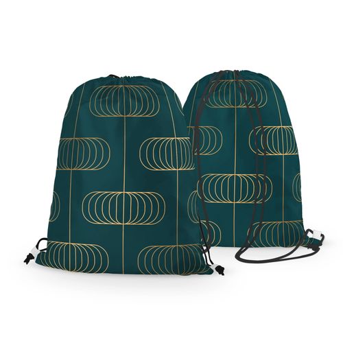 WORKO-PLECAK z Twoim imieniem Zielona geometria V 097 na Arena.pl