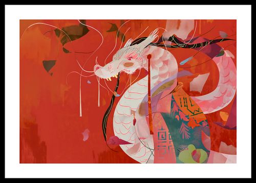 Plakat 45x30cm Orientacyjny Smok na Arena.pl