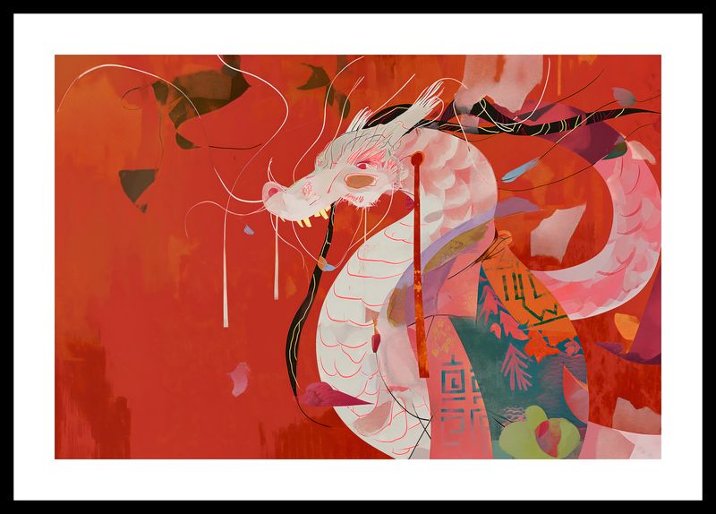 Plakat 45x30cm Orientacyjny Smok zdjęcie 3