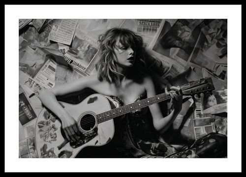 Plakat 45x30cm Młoda Gitarzystka na Arena.pl