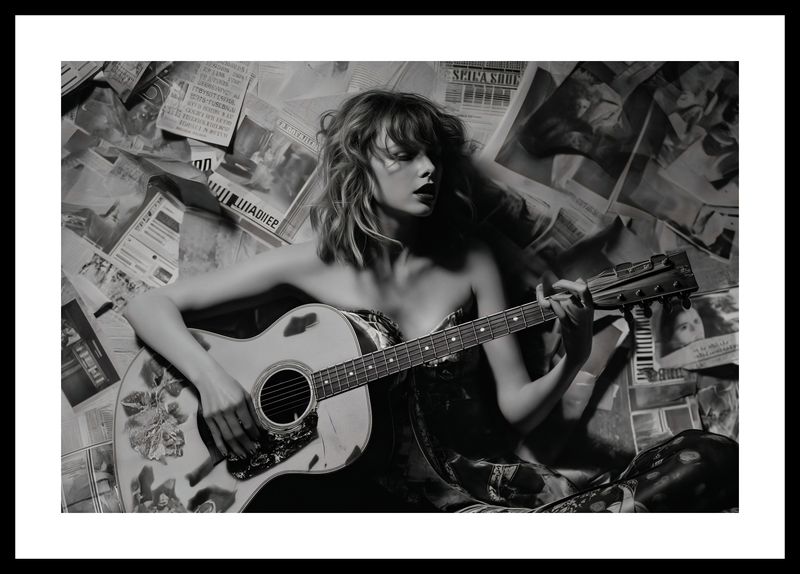 Plakat 45x30cm Młoda Gitarzystka zdjęcie 3