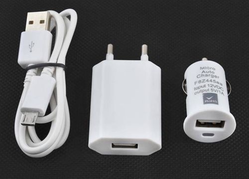 ZESTAW ŁADOWAREK 3in1 MICRO USB na Arena.pl