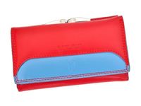 Portfel damski skórzany PELLUCCI Polo Club 8 PL10 Czerwony