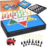 zestaw gier 3w1 szachy warcaby chińczyk magnetyczne strategiczna gr0676