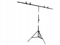 ZESTAW Atelier Uchwyt DO TEŁ TŁA typ T STATYW 2m + 4x KLIPS + BELKA 2m