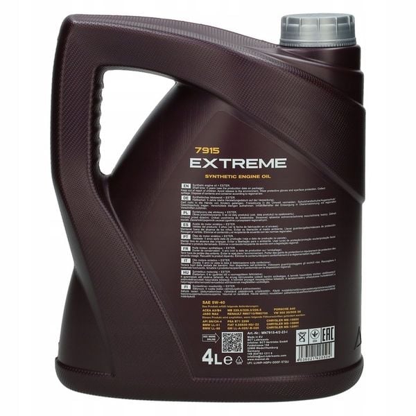 Olej Silnikowy Mannol Extreme 5w40 4L zdjęcie 4