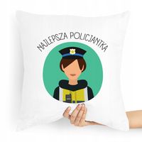 Poduszka Dla Policjanta Policjantki Najlepsza Z Nadrukiem Ze Zdjęciem