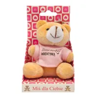 Brelok miś z koszulką, Zostań moją walentynką