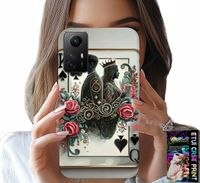 ETUI DO XIAOMI NOTE 12S 4G - KARTA KRÓL KRÓLOWA POKER KARTY + SZKŁO