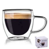 Szklanka Termiczna z Podwójną Ścianką do Kawy Latte Herbaty Espresso