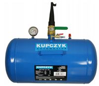 INFLATOR ZBIORNIK CIŚNIENIOWY POMPOWANIA KÓŁ 38L zawór Bezpieczeństwa