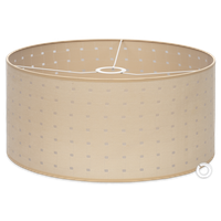 Abażur Cerlux 50x25 cm beżowy tkanina E27 E14 uniwersalny ABL50/25