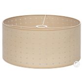 Abażur Cerlux 50x25 cm beżowy tkanina E27 E14 uniwersalny ABL50/25