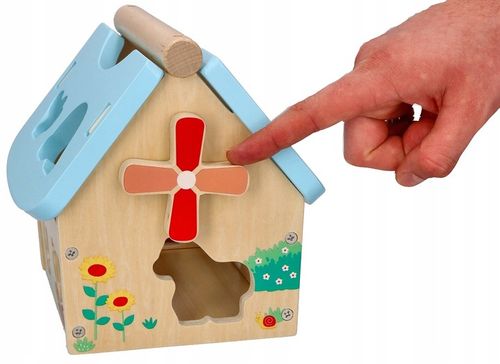 Obora drewniana Zwierzątka z farmy Sorter Zabawka dla rocznego dziecka na Arena.pl