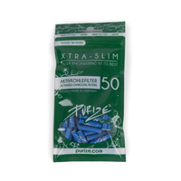 filtry z aktywnym węglem purize xtra slim 50 sztuk - blue