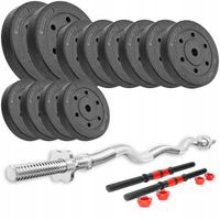 ZESTAW na domową siłownię 38kg SZTANGA obciążenia Z GRYFEM NAKŁAD