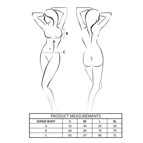 passion sensie body satynowe lemon s/m - elegancki uniwersalny fason na Arena.pl