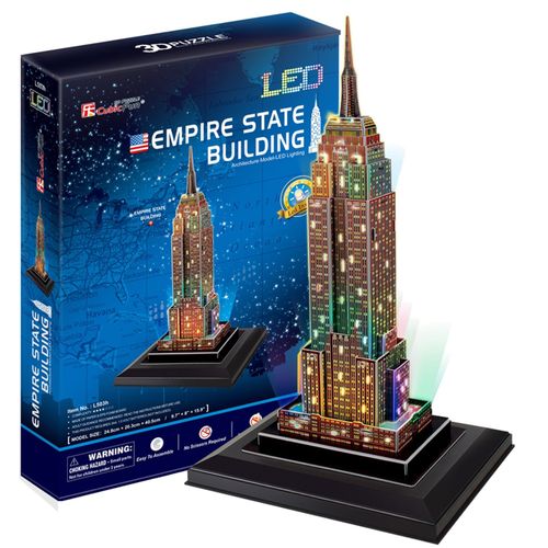 CUBICFUN Puzzle 3D LED Empire State Builiding na Arena.pl