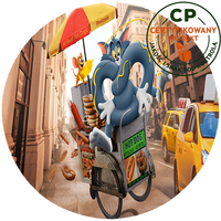 Opłatek na tort Tom i Jerry