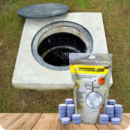 Tabletki bio bakterie do szamba oczyszczalni SANIDENN TAB 52 zapas na na Arena.pl