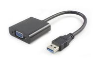 MicroConnect USB 3.0-VGA M/F Black