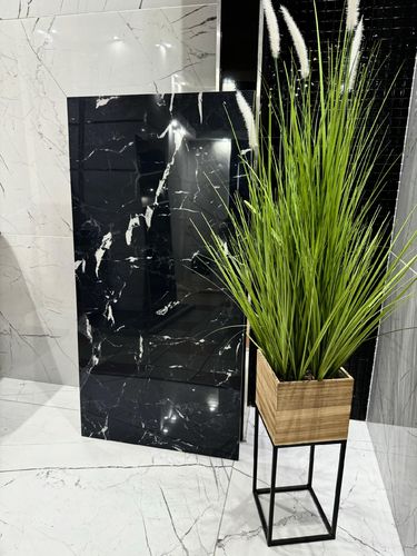 Gres czarny marmur połysk 120x60, luksusowy gres polerowany - gat. I na Arena.pl