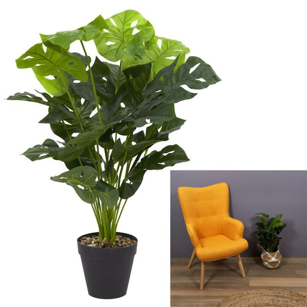 Kwiat sztuczna Monstera 80 cm zdjęcie 5