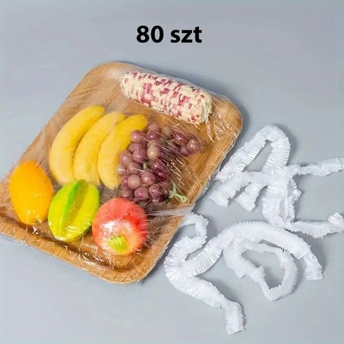 Opakowania z gumką na żywność torebki jednorazowe Elastic XL 80 sztuk na Arena.pl